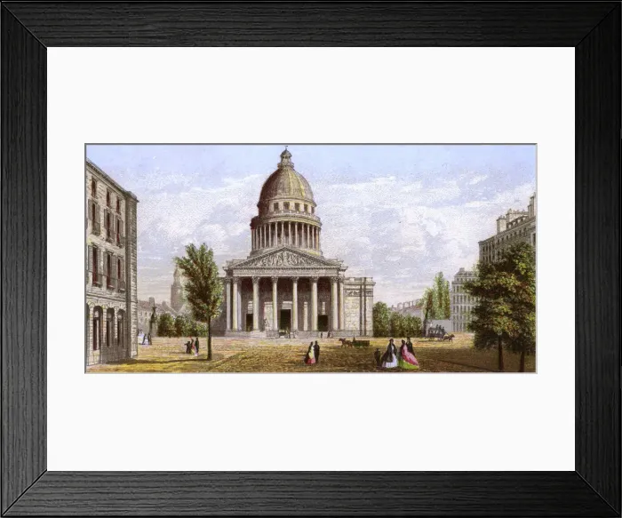 Framed Print : PARIS / PANTHEON C1860 Framed Print : PARIS / PANTHEON C1860