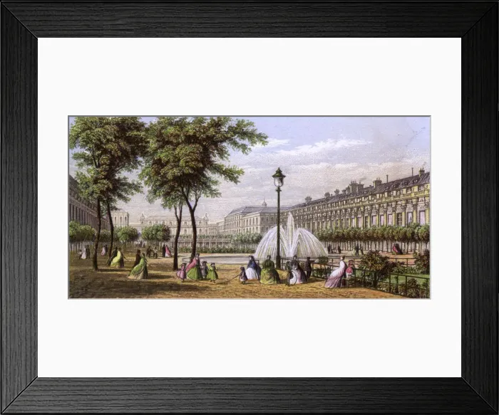 Framed Print : PARIS / PALAIS ROYAL C1860 Framed Print : PARIS / PALAIS ROYAL C1860