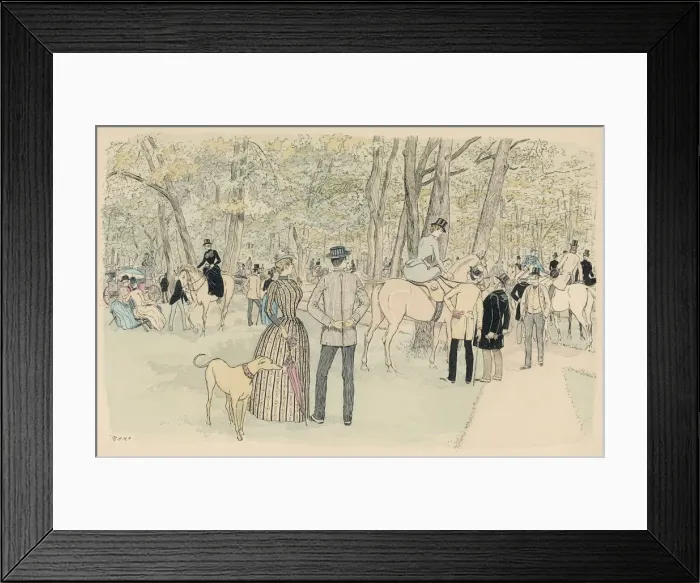 Framed Print : PARIS / PARK / BOULOGNE 1890 Framed Print : PARIS / PARK / BOULOGNE 1890
