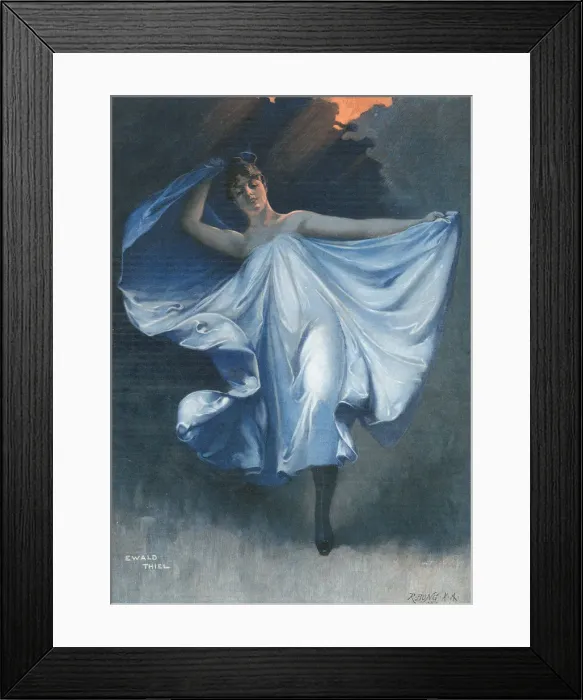 Framed Print : SERPENTINE DANCE 1894 Framed Print : SERPENTINE DANCE 1894