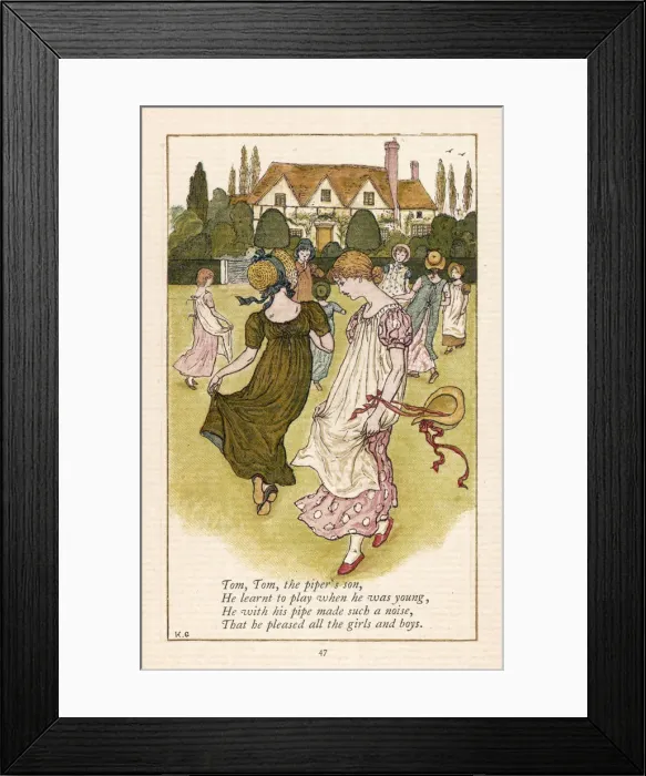 Framed Print : Children Dancing 1881 Framed Print : Children Dancing 1881