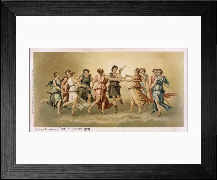 Framed Print : MUSES AND APOLLO DANCE Framed Print : MUSES AND APOLLO DANCE