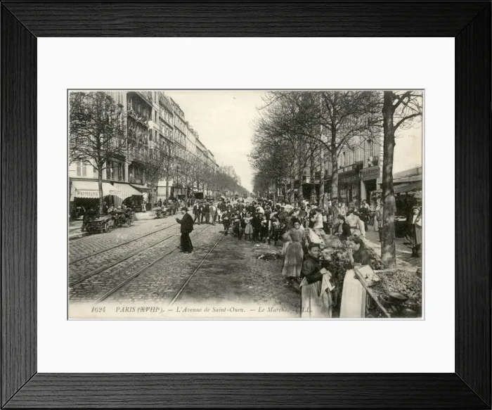 Framed Print : Avenue de St Ouen, Paris, France Framed Print : Avenue de St Ouen, Paris, France