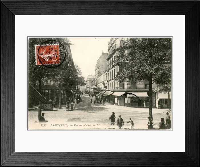 Framed Print : Rue des Moines, Paris, France Framed Print : Rue des Moines, Paris, France