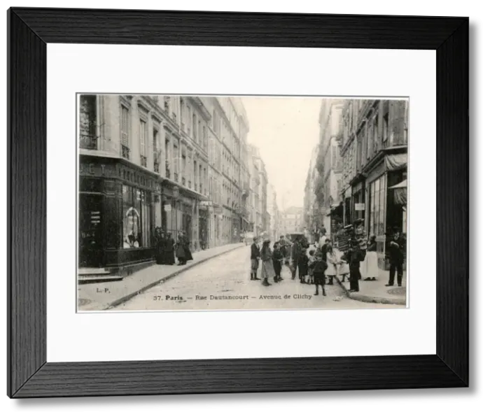 Framed Print : Rue Dautancourt, Paris, France Framed Print : Rue Dautancourt, Paris, France