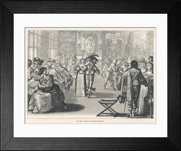 Framed Print : FRENCH COURT BALL Framed Print : FRENCH COURT BALL