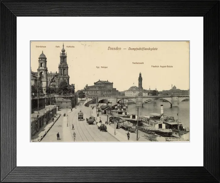 Framed Print : DRESDEN / LANDING C1900 Framed Print : DRESDEN / LANDING C1900