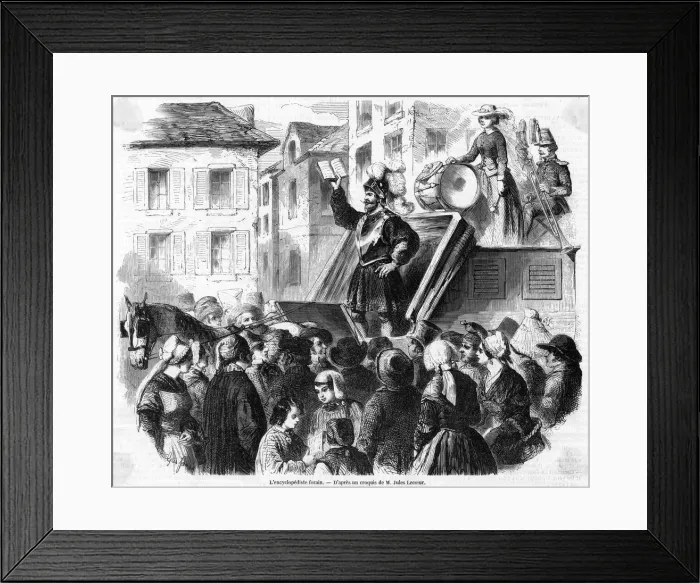 Framed Print : SELLING ENCYCLOPAEDIAS Framed Print : SELLING ENCYCLOPAEDIAS