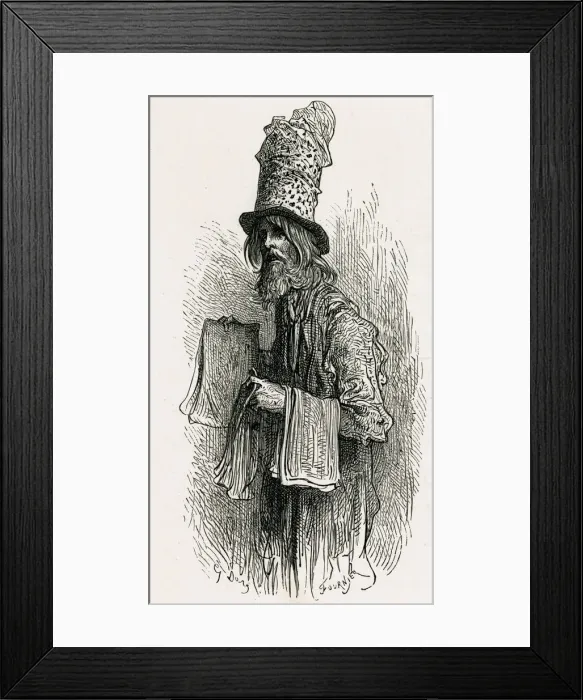 Framed Print : FLYPAPER SELLER 1870 Framed Print : FLYPAPER SELLER 1870