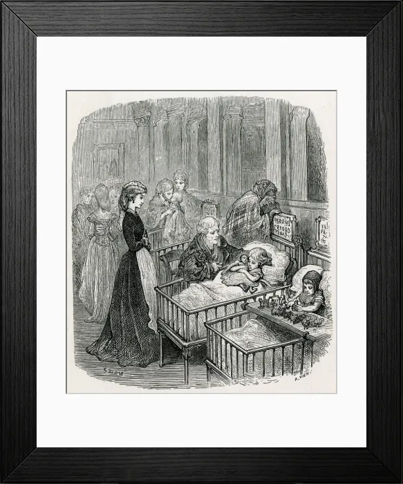 Framed Print : CHILDRENS HOSPITAL 1870 Framed Print : CHILDRENS HOSPITAL 1870