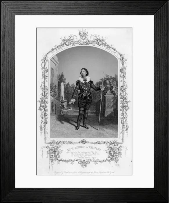 Framed Print : 12TH NIGHT / MALVOLIO Framed Print : 12TH NIGHT / MALVOLIO