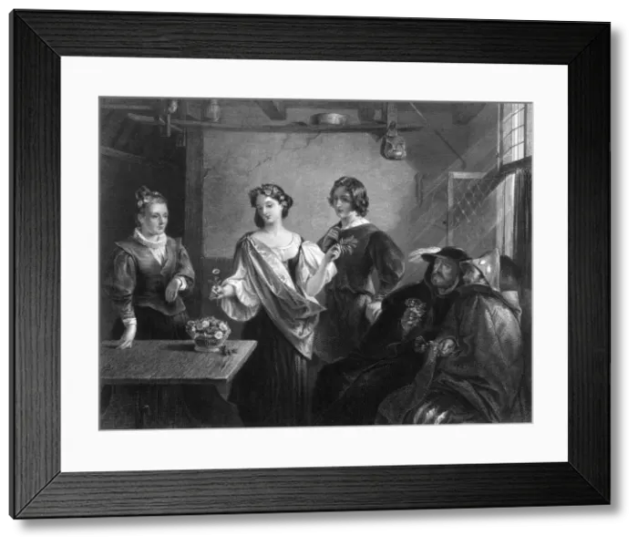 Framed Print : PERDITA AND FLORIZEL Framed Print : PERDITA AND FLORIZEL