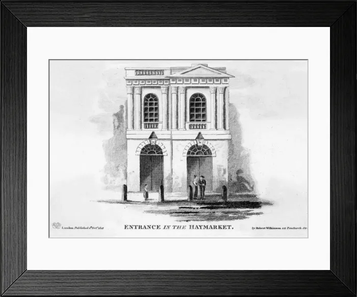 Framed Print : KINGS THEATRE / 1816 Framed Print : KINGS THEATRE / 1816