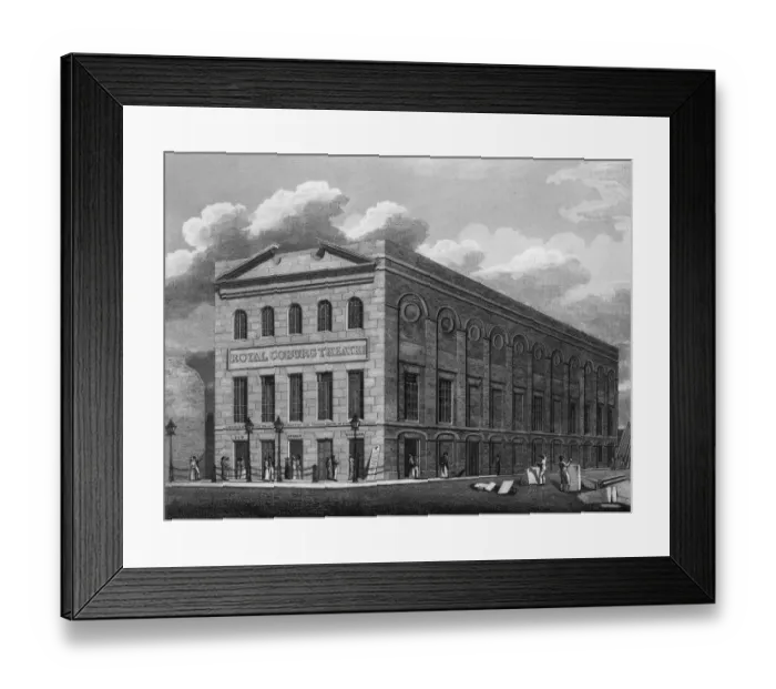 Framed Print : OLD VIC THEATRE 1819 Framed Print : OLD VIC THEATRE 1819