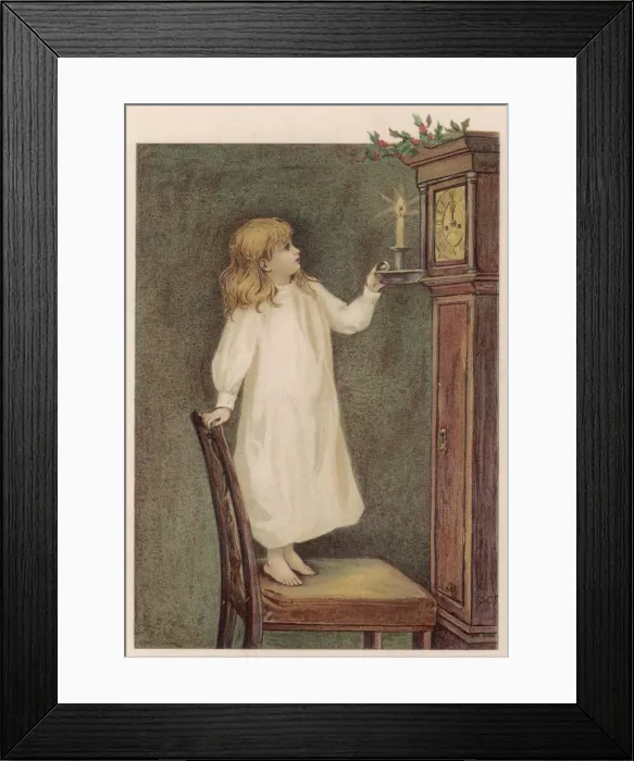 Framed Print : Girl - Grandfather Clock Framed Print : Girl - Grandfather Clock