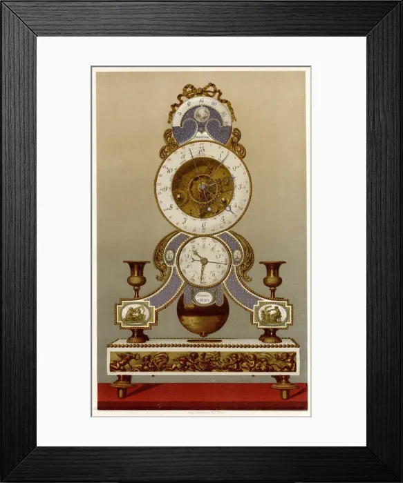 Framed Print : French Revol. Clock 1790 Framed Print : French Revol. Clock 1790