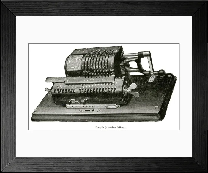 Framed Print : ODHNERS CALCULATOR 1904 Framed Print : ODHNERS CALCULATOR 1904
