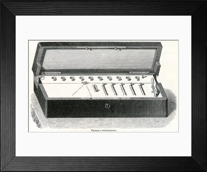Framed Print : THOMAS ARITHOMETER 1851 Framed Print : THOMAS ARITHOMETER 1851