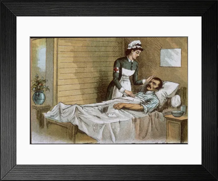Framed Print : NURSE & SOLDIER PATIENT NURSE & SOLDIER PATIENT Framed Print : NURSE & SOLDIER PATIENT NURSE & SOLDIER PATIENT