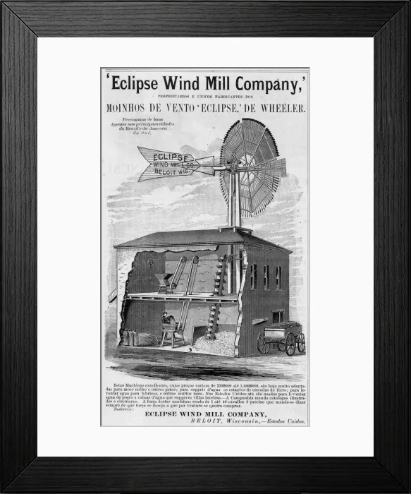 Framed Print : AMERICAN WINDMILL Framed Print : AMERICAN WINDMILL
