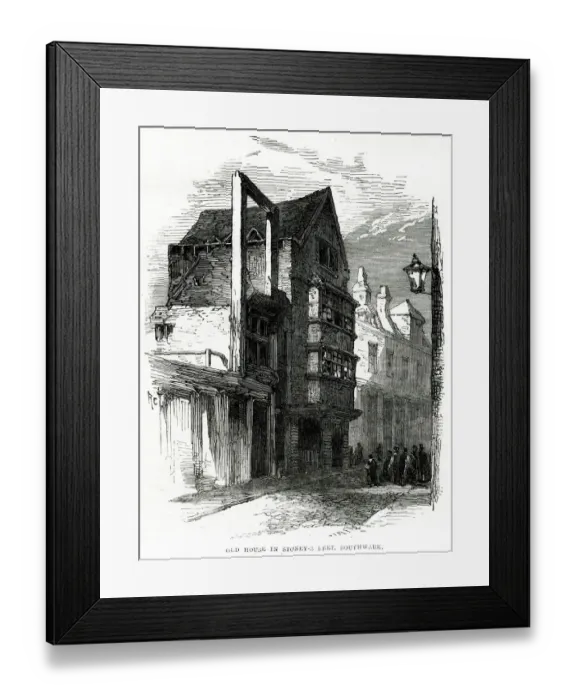 Framed Print : STONEY STREET 1865 Framed Print : STONEY STREET 1865
