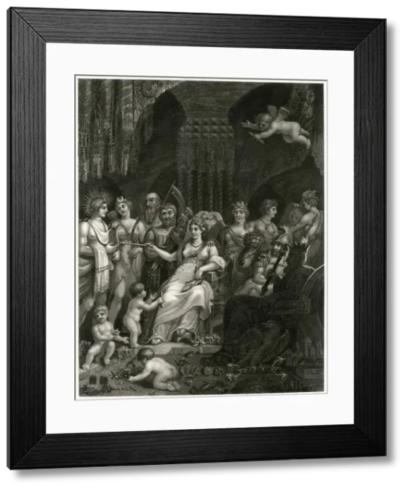 Framed Print : MINERALOGY ALLEGORISED Framed Print : MINERALOGY ALLEGORISED
