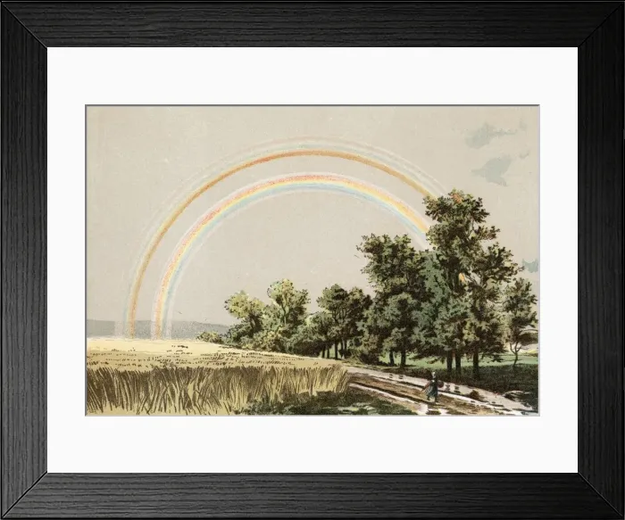 Framed Print : DOUBLE RAINBOW Framed Print : DOUBLE RAINBOW