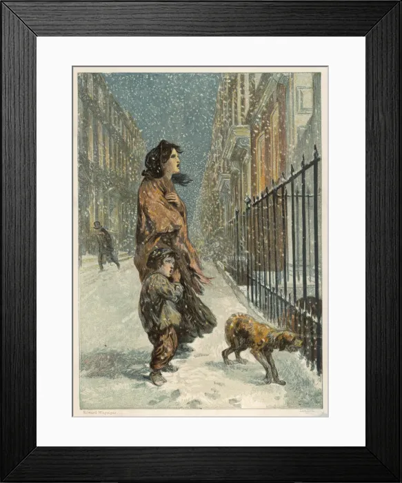 Framed Print : Singing in the Snow Framed Print : Singing in the Snow