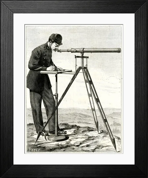 Framed Print : SURVEYING / TELEMETROGRAPH Framed Print : SURVEYING / TELEMETROGRAPH