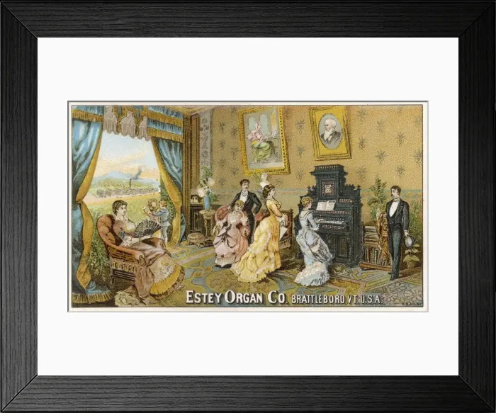 Framed Print : The Estey Organ at Home Framed Print : The Estey Organ at Home