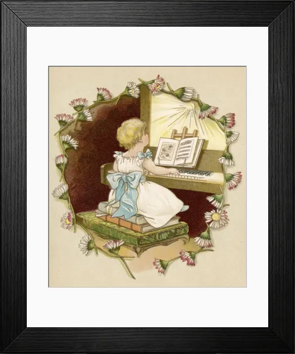Framed Print : Girl at the Keyboard Framed Print : Girl at the Keyboard
