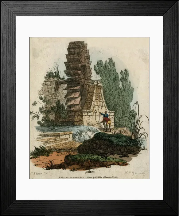 Framed Print : WATER MILL / PYNE Framed Print : WATER MILL / PYNE