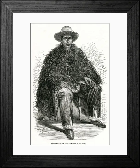 Framed Print : DEERFOOT, US RUNNER 1861 Framed Print : DEERFOOT, US RUNNER 1861