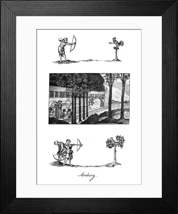 Framed Print : MEDIEVAL ARCHERY Framed Print : MEDIEVAL ARCHERY