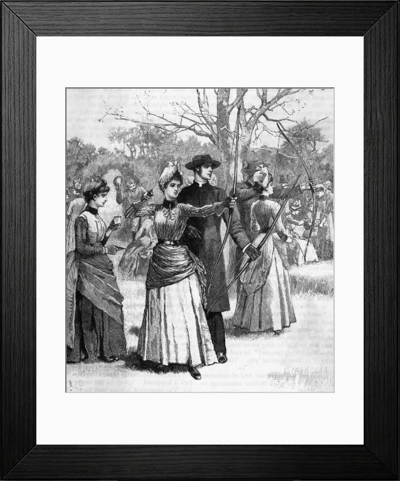 Framed Print : ARCHERY CIRCA 1880 Framed Print : ARCHERY CIRCA 1880