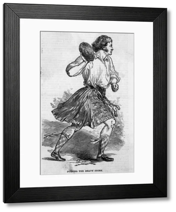 Framed Print : SCOTSMAN THROWS STONE Framed Print : SCOTSMAN THROWS STONE
