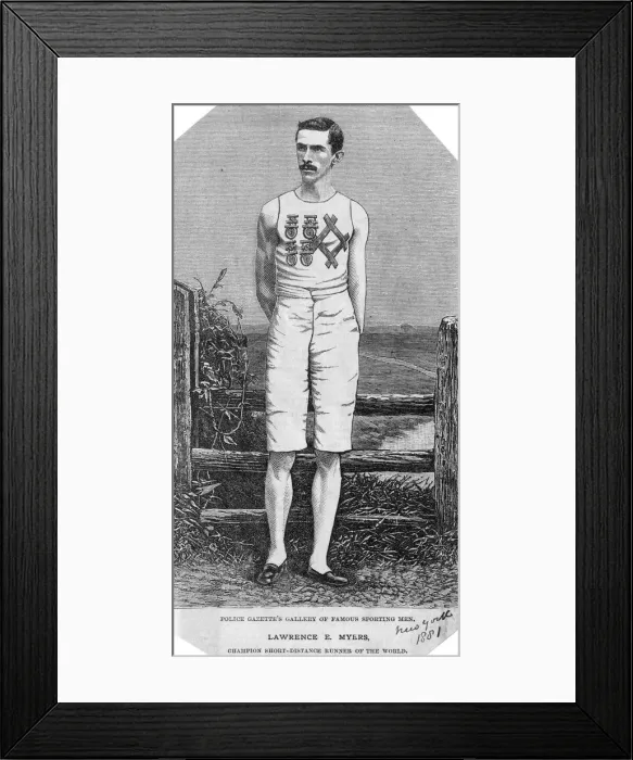 Framed Print : LAWRENCE MYERS, ATHLETE Framed Print : LAWRENCE MYERS, ATHLETE