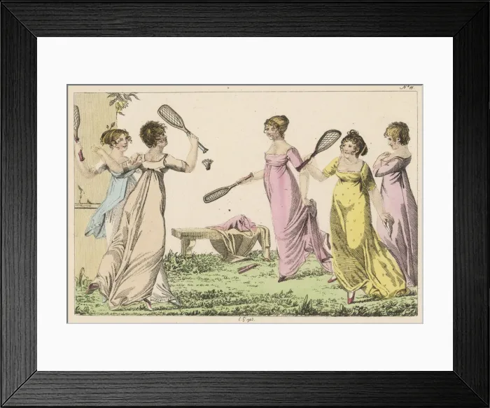 Framed Print : Circa 1805 - Battledore Framed Print : Circa 1805 - Battledore
