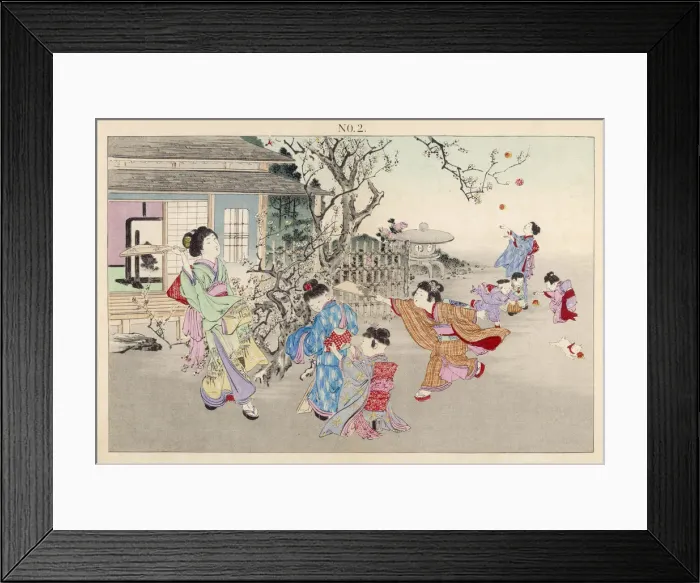 Framed Print : Japanese Battledore Framed Print : Japanese Battledore