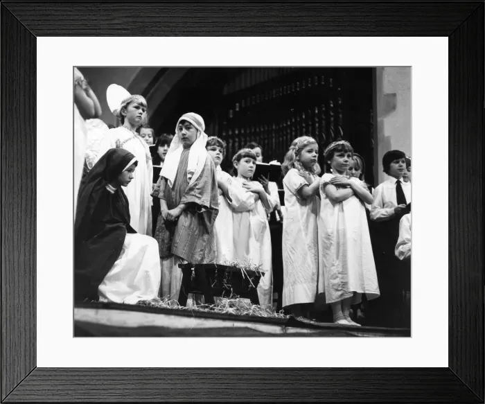Framed Print : NATIVITY PLAY C1970S Framed Print : NATIVITY PLAY C1970S