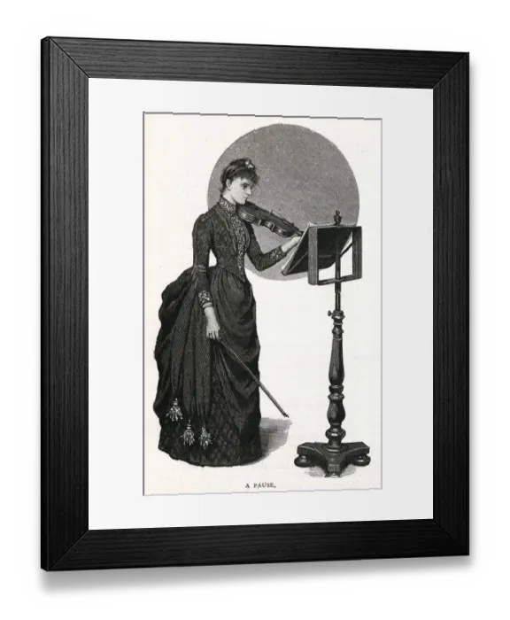 Framed Print : A VIOLINIST PAUSES Framed Print : A VIOLINIST PAUSES