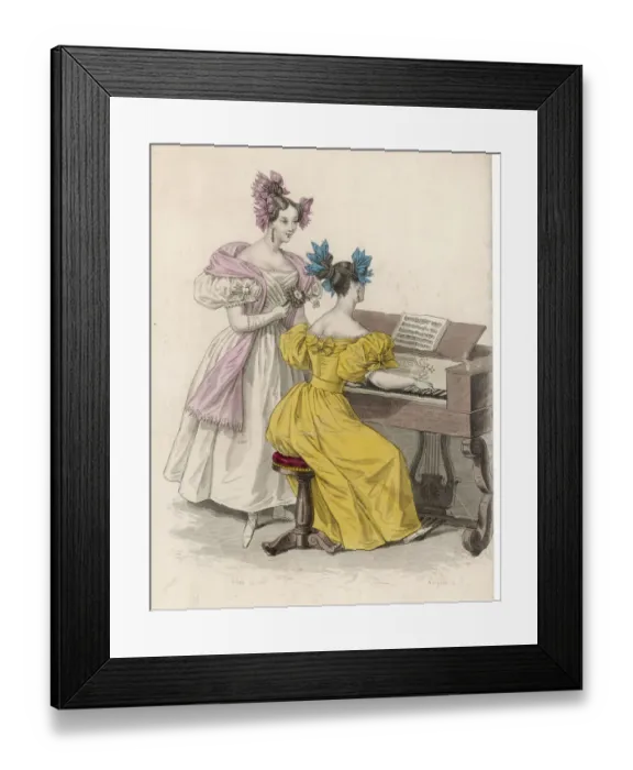 Framed Print : Harpsichord - 1833 Framed Print : Harpsichord - 1833