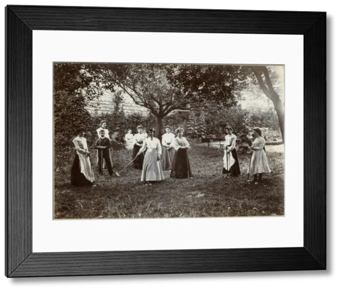 Framed Print : Croquet on rough pitch Framed Print : Croquet on rough pitch