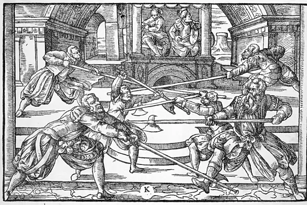 FENCING WITH PIKES 1570