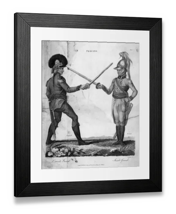 Framed Print : FRENCH & ENGLISH FENCE FRENCH & ENGLISH FENCE Framed Print : FRENCH & ENGLISH FENCE FRENCH & ENGLISH FENCE