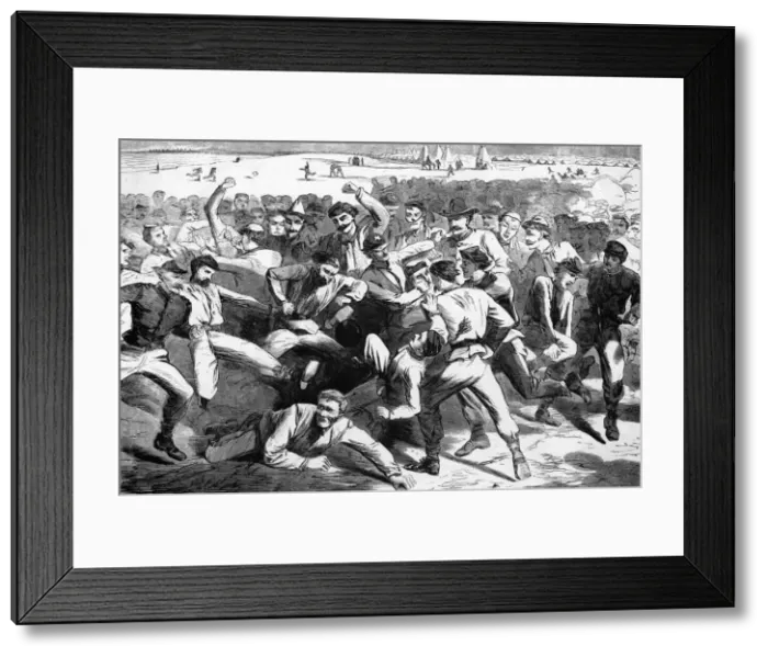 Framed Print : US CIVIL WAR FOOTBALL Framed Print : US CIVIL WAR FOOTBALL