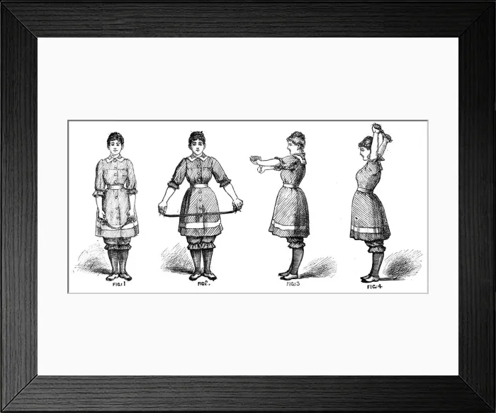 Framed Print : EXERCISES FOR GIRLS (1) Framed Print : EXERCISES FOR GIRLS (1)