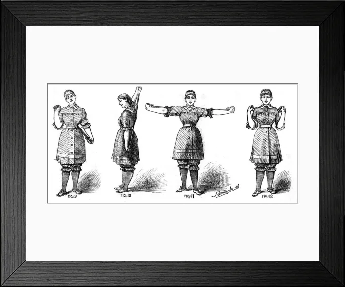 Framed Print : EXERCISES FOR GIRLS (3) Framed Print : EXERCISES FOR GIRLS (3)
