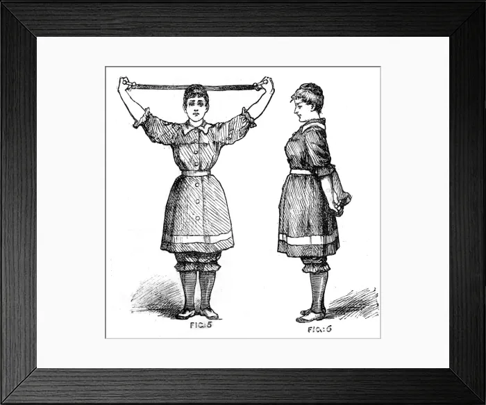 Framed Print : EXERCISES FOR GIRLS (2) Framed Print : EXERCISES FOR GIRLS (2)