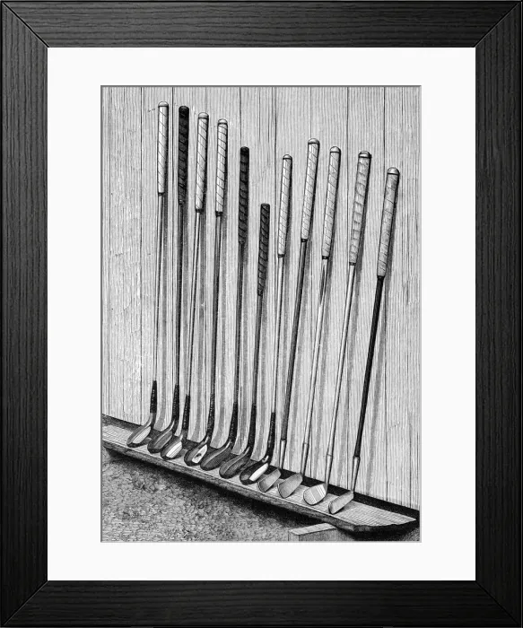 Framed Print : MODERN GOLF CLUBS 1893 Framed Print : MODERN GOLF CLUBS 1893
